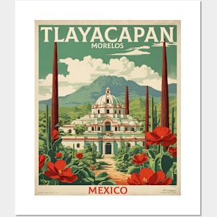 Tlayacapan Morelos Mexico Vintage Tourism Travel Posters and Art